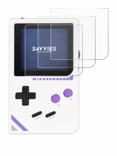 Immagine del dispositivo Modretro Chromatic con un'ampia varietà di protezioni per lo schermo.