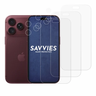 Immagine del dispositivo Apple iPhone 18 Pro (Fronte+Fotocamera) con un'ampia varietà di protezioni per lo schermo.