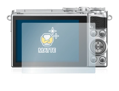 Immagine del dispositivo Nikon 1 J5 con un'ampia varietà di protezioni per lo schermo.
