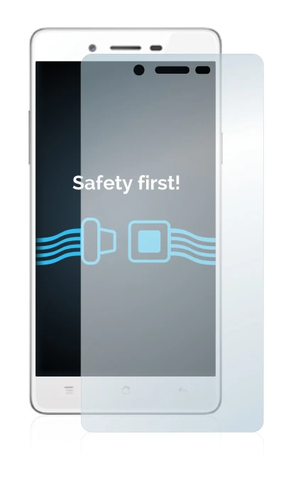 Immagine del dispositivo Oppo A51 con un'ampia varietà di protezioni per lo schermo.