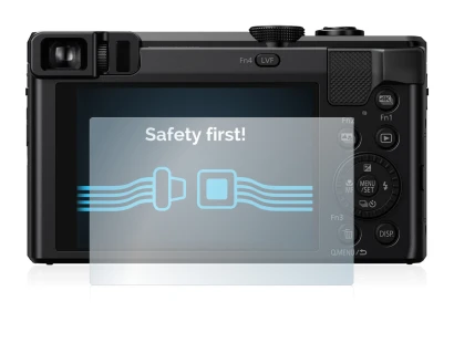 Immagine del dispositivo Panasonic Lumix DMC-TZ80 con un'ampia varietà di protezioni per lo schermo.