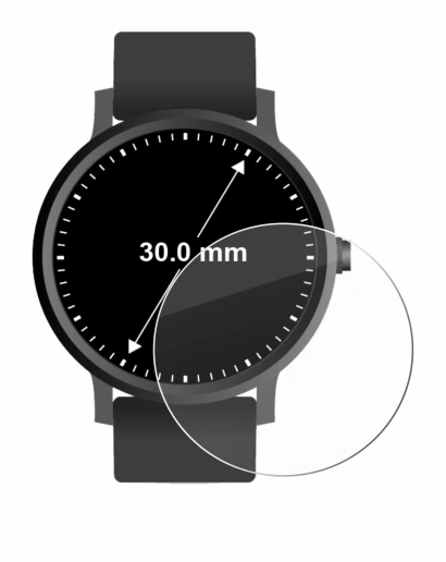 Immagine del dispositivo Orologi (Circolare, ø: 30 mm) con un'ampia varietà di protezioni per lo schermo.