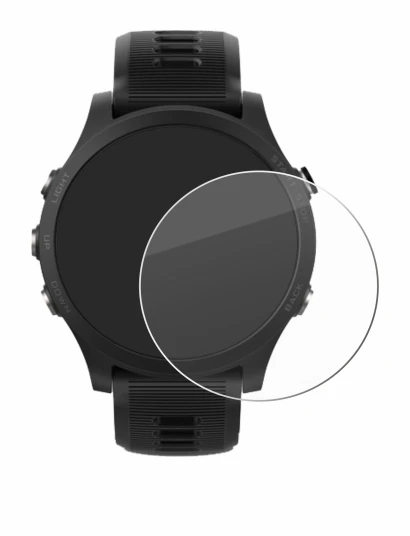 Immagine del dispositivo Garmin Forerunner 935 con un'ampia varietà di protezioni per lo schermo.