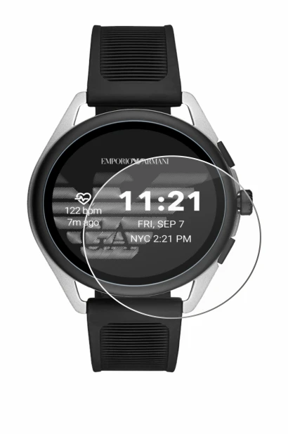 Immagine del dispositivo Emporio Armani Connected Smartwatch 3 con un'ampia varietà di protezioni per lo schermo.