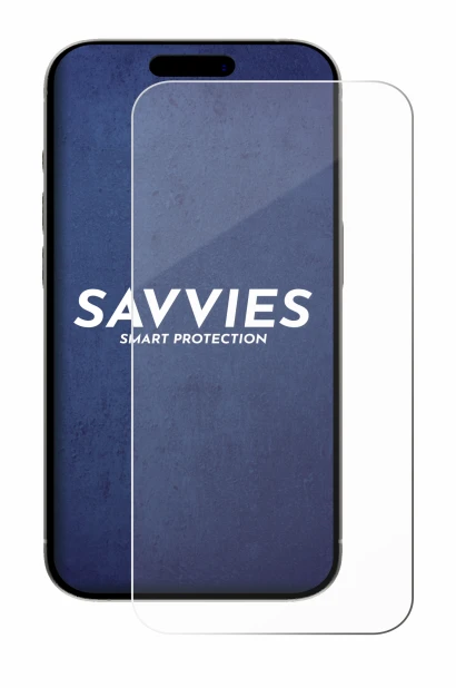 Immagine del dispositivo Apple iPhone 15 Pro con un'ampia varietà di protezioni per lo schermo.