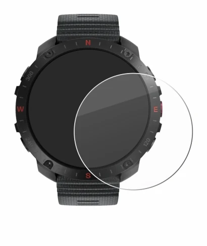 Immagine del dispositivo Polar Grit X2 Pro con un'ampia varietà di protezioni per lo schermo.