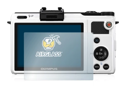 Immagine del dispositivo Olympus XZ-1 con un'ampia varietà di protezioni per lo schermo.