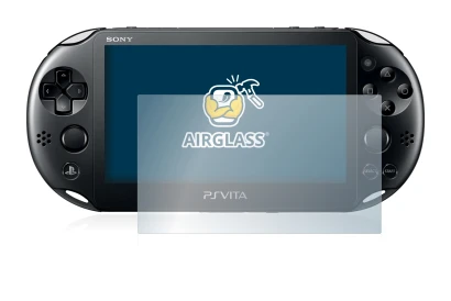 Immagine del dispositivo Sony Playstation Vita con un'ampia varietà di protezioni per lo schermo.