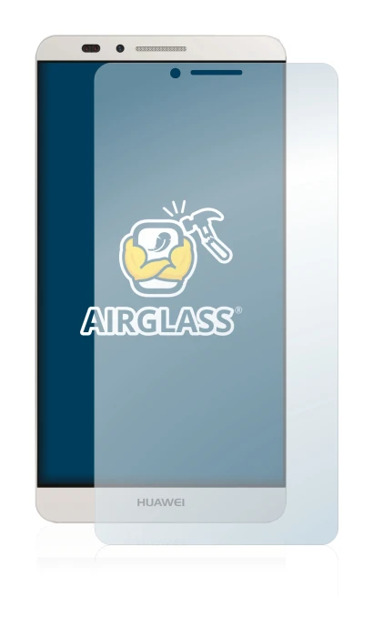 Immagine del dispositivo Huawei Ascend Mate 7 con un'ampia varietà di protezioni per lo schermo.