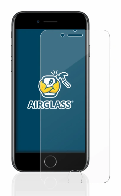 Immagine del dispositivo Apple iPhone 7 con un'ampia varietà di protezioni per lo schermo.