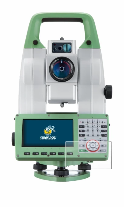 Immagine del dispositivo Leica Viva TS16 con un'ampia varietà di protezioni per lo schermo.