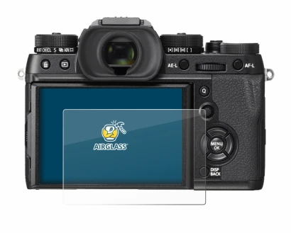 Immagine del dispositivo Fujifilm X-T2 con un'ampia varietà di protezioni per lo schermo.