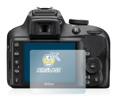 Immagine del dispositivo Nikon D3400 con un'ampia varietà di protezioni per lo schermo.