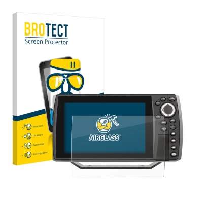 Parte frontale di una confezione del prodotto con il logo del marchio BROTECT. Accanto è raffigurato il dispositivo Humminbird