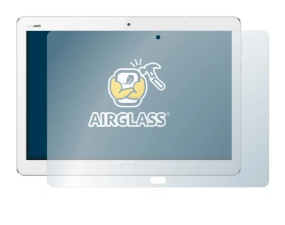 Immagine del dispositivo Huawei MediaPad M3 Lite 10.1 con un'ampia varietà di protezioni per lo schermo.