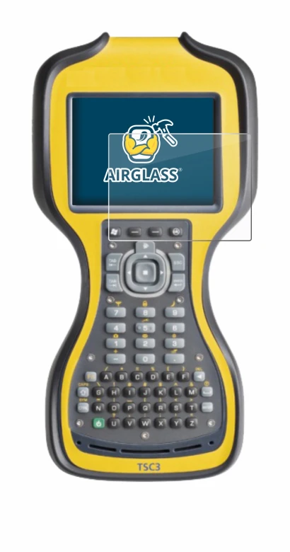 Immagine del dispositivo Trimble TSC3 con un'ampia varietà di protezioni per lo schermo.