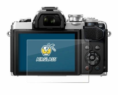 Immagine del dispositivo Olympus OM-D E-M10 Mark III con un'ampia varietà di protezioni per lo schermo.
