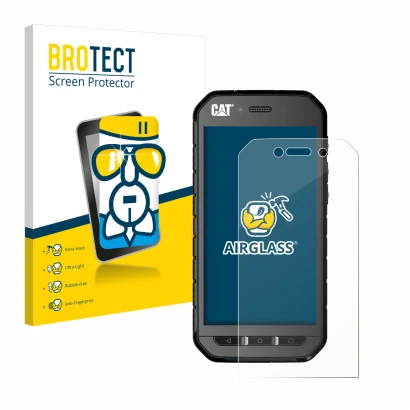 Parte frontale di una confezione del prodotto con il logo del marchio BROTECT. Accanto è raffigurato il dispositivo Caterpilla