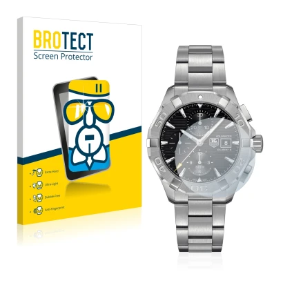 Parte frontale di una confezione del prodotto con il logo del marchio BROTECT. Accanto è raffigurato il dispositivo TAG Heuer