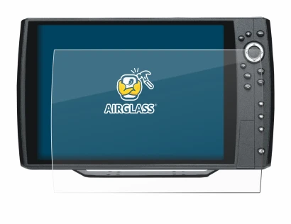 Immagine del dispositivo Humminbird Helix 12 con un'ampia varietà di protezioni per lo schermo.