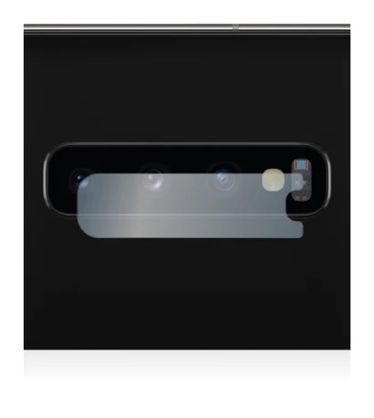 Immagine del dispositivo Samsung Galaxy S10 (SOLO Fotocamera) con un'ampia varietà di protezioni per lo schermo.