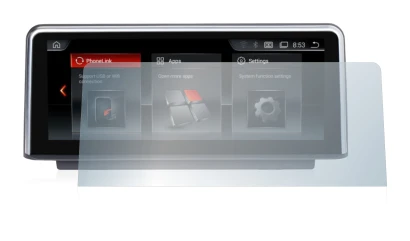 Immagine del dispositivo NaviFly Android (10.2") con un'ampia varietà di protezioni per lo schermo.
