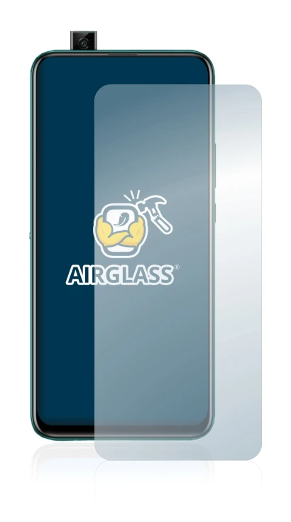 Immagine del dispositivo Huawei P smart Z con un'ampia varietà di protezioni per lo schermo.