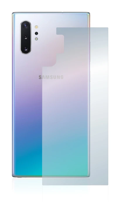 Immagine del dispositivo Samsung Galaxy Note 10 Plus (Posteriore) con un'ampia varietà di protezioni per lo schermo.