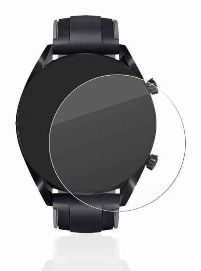 Immagine del dispositivo Huawei Watch GT 2 (46 mm) con un'ampia varietà di protezioni per lo schermo.