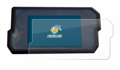 Immagine del dispositivo KTM 125 / 390 Duke 2017+ con un'ampia varietà di protezioni per lo schermo.