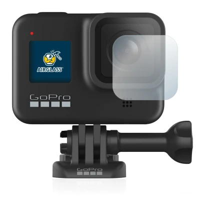 Immagine del dispositivo GoPro Hero 8 Black (Lente) con un'ampia varietà di protezioni per lo schermo.