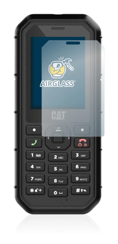 Immagine del dispositivo Caterpillar Cat B26 con un'ampia varietà di protezioni per lo schermo.