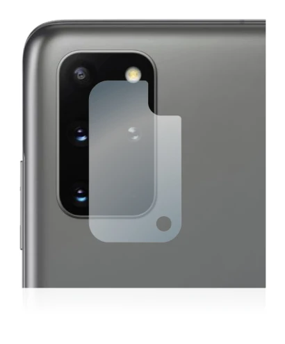Immagine del dispositivo Samsung Galaxy S20 Plus (SOLO Fotocamera) con un'ampia varietà di protezioni per lo schermo.