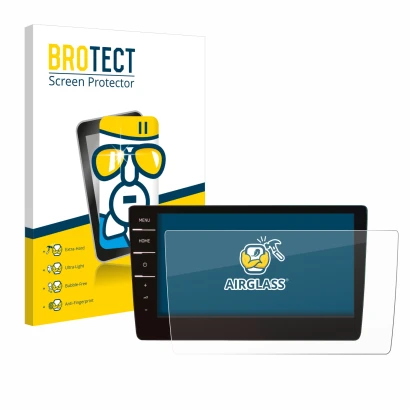 Parte frontale di una confezione del prodotto con il logo del marchio BROTECT. Accanto è raffigurato il dispositivo Volkswagen