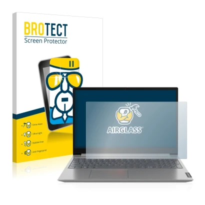 Parte frontale di una confezione del prodotto con il logo del marchio BROTECT. Accanto è raffigurato il dispositivo Lenovo Thi