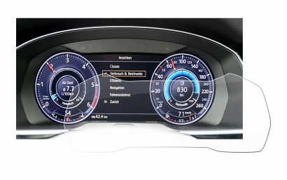 Immagine del dispositivo Volkswagen Passat Active Info Cockpit 12.3" con un'ampia varietà di protezioni per lo schermo.