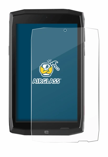 Immagine del dispositivo Crosscall Core T4 con un'ampia varietà di protezioni per lo schermo.