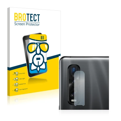 Parte frontale di una confezione del prodotto con il logo del marchio BROTECT. Accanto è raffigurato il dispositivo Oppo Find