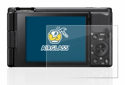 Immagine del dispositivo Sony ZV-1 con un'ampia varietà di protezioni per lo schermo.