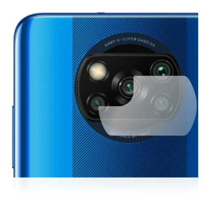Immagine del dispositivo Xiaomi Poco X3 NFC (SOLO Fotocamera) con un'ampia varietà di protezioni per lo schermo.