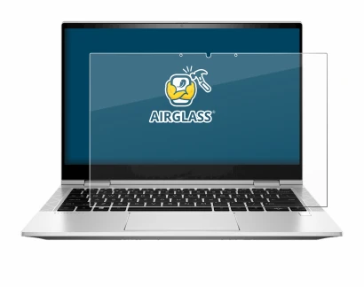Immagine del dispositivo HP EliteBook x360 830 G8 con un'ampia varietà di protezioni per lo schermo.