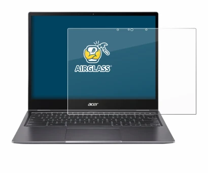 Immagine del dispositivo Acer Chromebook Spin 713 con un'ampia varietà di protezioni per lo schermo.