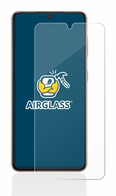 Immagine del dispositivo Samsung Galaxy S21 con un'ampia varietà di protezioni per lo schermo.