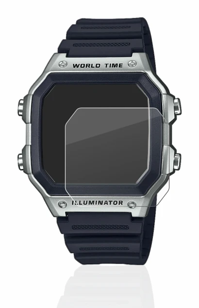 Immagine del dispositivo Casio AE-1200WH con un'ampia varietà di protezioni per lo schermo.