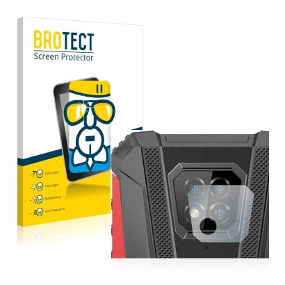 Parte frontale di una confezione del prodotto con il logo del marchio BROTECT. Accanto è raffigurato il dispositivo Ulefone Ar