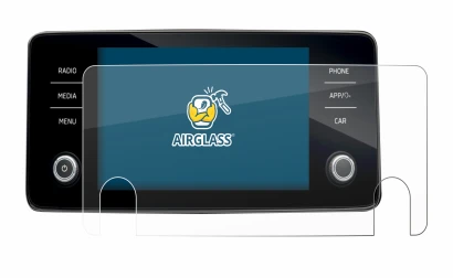 Immagine del dispositivo Skoda Bolero 2020 Infotainment System 8" con un'ampia varietà di protezioni per lo schermo.