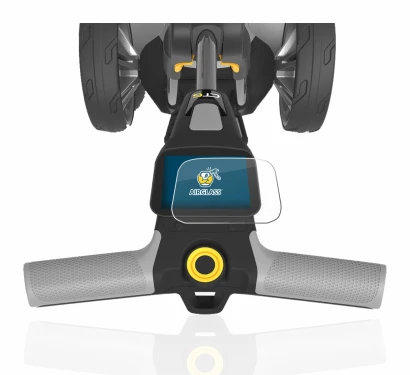 Immagine del dispositivo PowaKaddy CT6 con un'ampia varietà di protezioni per lo schermo.