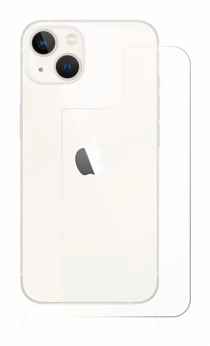Immagine del dispositivo Apple iPhone 13 (Posteriore) con un'ampia varietà di protezioni per lo schermo.