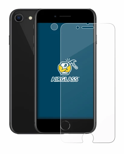 Immagine del dispositivo Apple iPhone SE 2 2020 (Fronte+Fotocamera) con un'ampia varietà di protezioni per lo schermo.