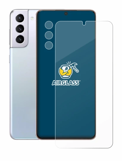 Immagine del dispositivo Samsung Galaxy S21 Plus 5G (Fronte+Fotocamera) con un'ampia varietà di protezioni per lo schermo.